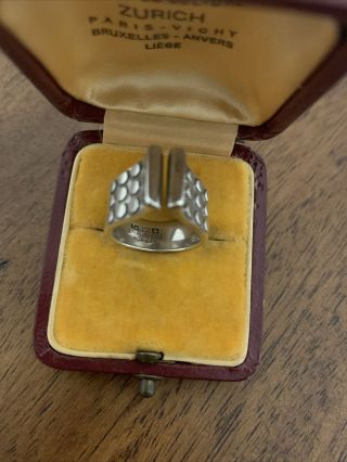 Rare Vintage Anna Greta Eker Sterling Silver Modernist Ring - Scandinavian 2