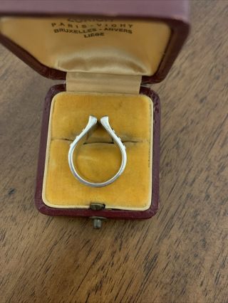 Rare Vintage Anna Greta Eker Sterling Silver Modernist Ring - Scandinavian 3
