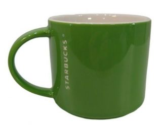 Starbucks Green Coffee Tea Mug Cup 14 Oz Stackable 2012 Euc