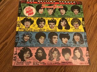 The Rolling Stones Factory ‘some Girls’1978 1st Press W/hype Sticker