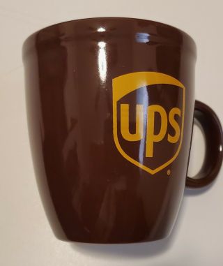United Parcel Service Ups Logo Brown Coffee Advertising Mug Coffee Cup Large