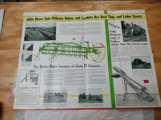 1934 John Deere Haying Machines Fold Out Sales Brochure