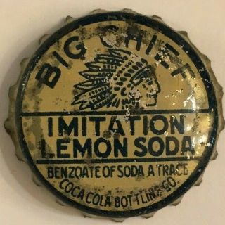 Big Chief Lemon Soda Bottle Cap; 1923 - 27; Coca - Cola Bottling Co.  ; Cork