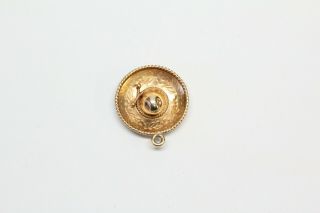 Vintage 18k SOMBRERO Mexican Gold Charm - Quality Heavy Gold Charm 6