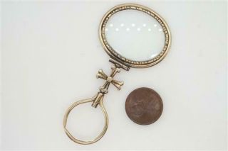 Lovely Antique Georgian English Gold Quizzer / Magnifying Glass C1820