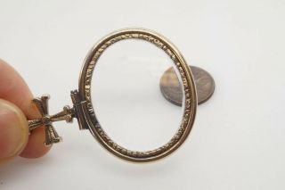 LOVELY ANTIQUE GEORGIAN ENGLISH GOLD QUIZZER / MAGNIFYING GLASS c1820 5