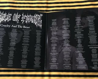 CRADLE OF FILTH CRUELTY AND THE BEAST LIMITED TO 300 GLOW IN THE DARK 2xLP VINYL 3