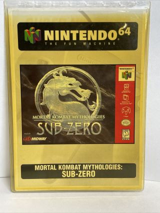 Mortal Kombat Mythologies: Sub - Zero N64 Game Hanger - Target - Toys R Us - Walmart