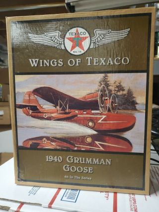 Ertl Wings Of Texaco 1940 Grumman Goose Fourth In Series Die Cast Airplane Bank