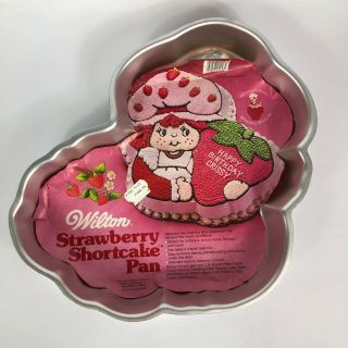 Wilton Cake Pan Strawberry Shortcake Baking Mold Insert 12 " X 11 " 1981 2105 - 4458