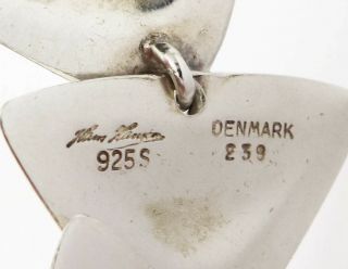 Vintage Hans Hansen SIGNED Sterling Silver Danish Modernist Triangle Bracelet 4