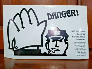 Complete 1968 Danger Clip Book Of Line Art Harry Volk Jr Art Studio - Pp106