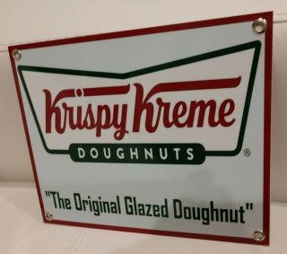 Krispy Kreme Restaurant Fast Food Donut Sign