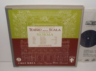 33cx 1766 - 1768 Bellini Norma Maria Callas Teatro Alla Scala Serafin B/g 3lp
