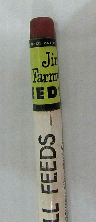 Jim Farmwell Feeds Osborne Mcmillan Grain Elevator Advertising Pencil S/h