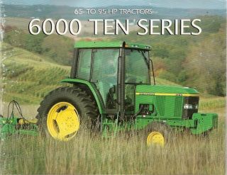 Farm Tractor Brochure - John Deere - 6110 Et Al 6000 Ten Series - 1999 (f1462)