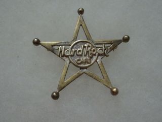 Hard Rock Cafe Pin Staff Anniversary - 5th Year Sterling Silver Star