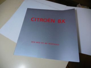 Citroen Bx Japanese Brochure 1991/03 Xbdf Xbbd Xbdk Xbdkw Xbdfs Eunos 28pp