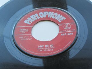 The Beatles 1962 Love Me Do Red Parlophone Z T Tax Code 1 M 1 A