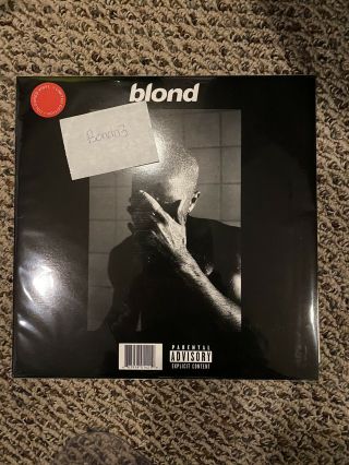 Frank Ocean Blond Vinyl Lp Promotional Use Red Color Edition