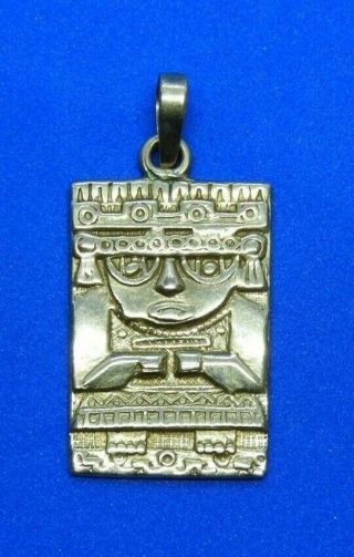 14k Yellow Gold Ancient Aztec Charm