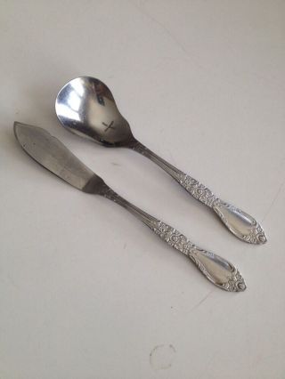 Northland Sugar Spoon Butter Knife Stainless Korea (oneida) Carolina Banbury Set