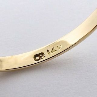 Victorian 14k Gold Mine Cut Diamond Buttercup Set Promise Engagement Ring sz7 6