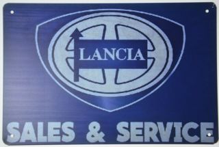 Lancia Delta Stratos Garage Service Repairs Sales Retro Metal Tin Sign 12x8 "