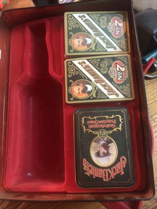 Jack Daniels 1904 Gold Medal Tin Box With Playing Cards