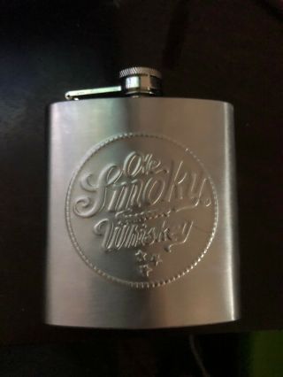 Ole Smoky Tennessee Whiskey Flask Collectible Stainless Steel -