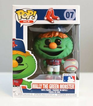 Wally The Green Monster 07 Funko Pop Boston Red Sox Mascot Fig Vaulted Mlb