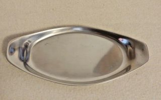 Vintage Cromargan Germany Stainless Steel Small Serving Tray 9 " X14 " Mid - Century