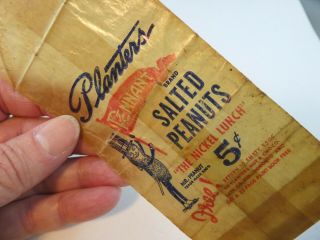 Planters Pennant Brand Salted Peanuts 5 Cents Bag