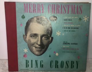 Bing Crosby Merry Christmas 78 Rpm Decca A - 550 4 Record Set
