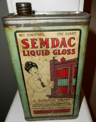 Standard Oil Company (indiana) Liquid Gloss Quart Can