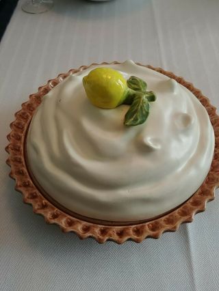 Vintage Ceramic Lemon Pie Plate