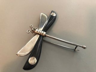 Vintage William Spratling Sterling Silver Dragonfly Pin Brooch