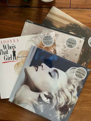 Madonna 4 Vinyl Crystal Clear True Blue,  Madonna,  Like A Virgin,  Who 
