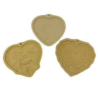 Brown Bag Cookie Art Mold Set Of 3 Hearts 1988 1990 1992