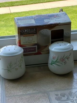 Corelle My Garden Salt And Pepper Set With Box