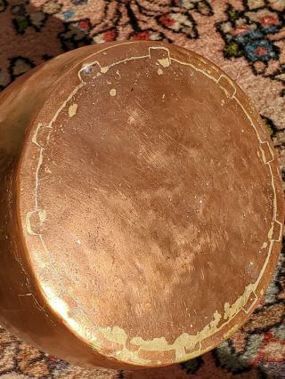 Aafa Signed Njae Antique Copper Kettle Tea Pot Primitive Dovetails Early Forged