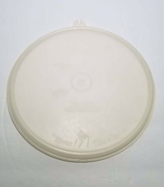 Tupperware Replacement Lid Seal 228 7” Usa Lid Only Sheer Frosted - X Tab