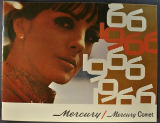 1966 Mercury 32pg Brochure Park Lane Montclair Monterey Wagon Comet Cyclone 66