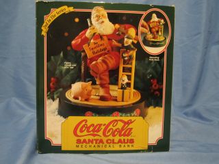 Christmas Coke Coca Cola Santa Claus Mechanical Ertl Bank