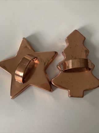 Huge Copper Tree & Star Cookie Cutter Or Wall Decor