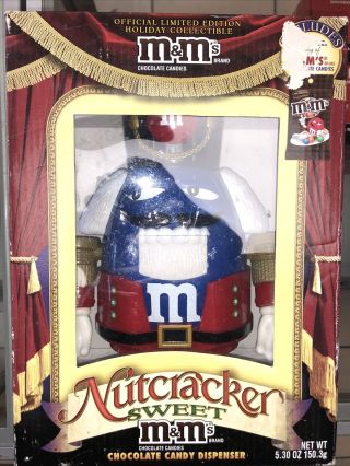 Official M&m Blue Nutcracker Sweet Candy Dispenser 599