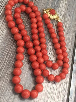 Antique Old Natural Red Coral Necklace Other Gold Silver Amber Turquoise Jewelr