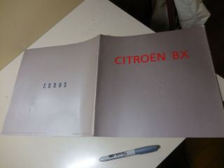 Citroen Bx Japanese Brochure 1989/09 Xbdf Xbdk Xbdkw Xbdfs Df Dk Eunos 28pp