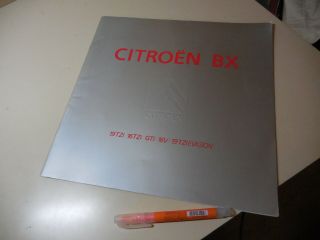 Citroen Bx Japanese Brochure 1991/10 Xbdf Xbdk Xbbd Xbdkw Xbdfs Df Db Dk Eunos