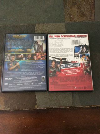 2 Bruce Campbell Movies Army Of Darkness and My name is Bruce DVDs 2